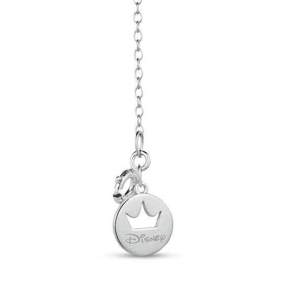 Enchanted Disney Belle 1/5 CT. T.w. Diamond Ornate Medallion Pendant in Sterling Silver and 10K Rose Gold