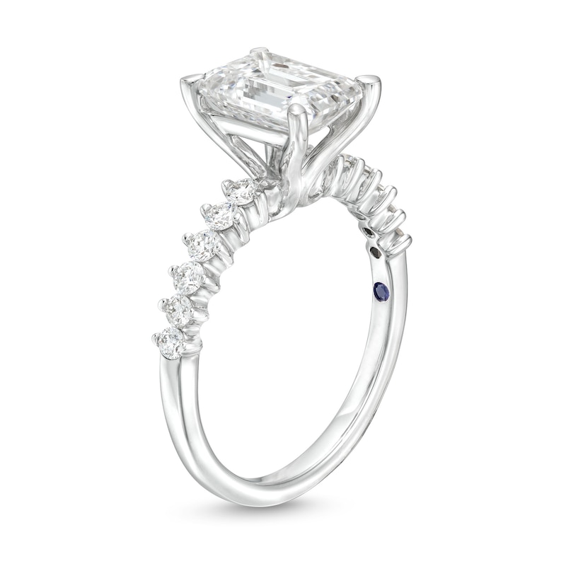 TRUE Lab-Created Diamonds by Vera Wang Love 2-1/3 CT. T.W. Emerald-Cut Engagement Ring in 14K White Gold (F/VS2)
