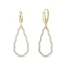 Thumbnail Image 1 of Glitter Cloud Drop Earrings in 14K Gold