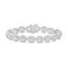 Thumbnail Image 1 of 5 CT. T.W. Round Multi-Diamond Frame Line Bracelet in 10K White Gold