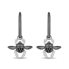 Thumbnail Image 2 of Enchanted Disney Villains Jafar Black and White Diamond Beetle Drop Earrings in Sterling Silver with Black Rhodium