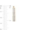 Thumbnail Image 3 of 20.0mm Double Row Glitter Inside-Out Hoop Earrings in Hollow 14K Gold