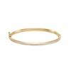 Thumbnail Image 0 of 4.0mm Glitter Bangle in Hollow 14K Gold - 7.25"