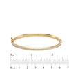 Thumbnail Image 2 of 4.0mm Glitter Bangle in Hollow 14K Gold - 7.25"