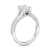Thumbnail Image 3 of Vera Wang Love Collection Certified Emerald-Cut Center Diamond 1-1/2 CT. T.W. Engagement Ring in 14K White Gold (I/SI2)