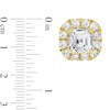 Thumbnail Image 1 of 3/4 CT. T.W. Asscher-Cut Diamond Frame Stud Earrings in 14K Gold