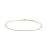 Thumbnail Image 0 of Sideways Cross Station Anklet in 10K Gold - 10"