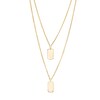 Thumbnail Image 1 of Dog Tag Double Strand Necklace in 10K Gold