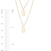 Thumbnail Image 3 of Dog Tag Double Strand Necklace in 10K Gold