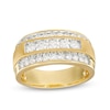 Thumbnail Image 0 of Men's 1 CT. T.W. Diamond Raised Five Stone Ring in 10K Gold