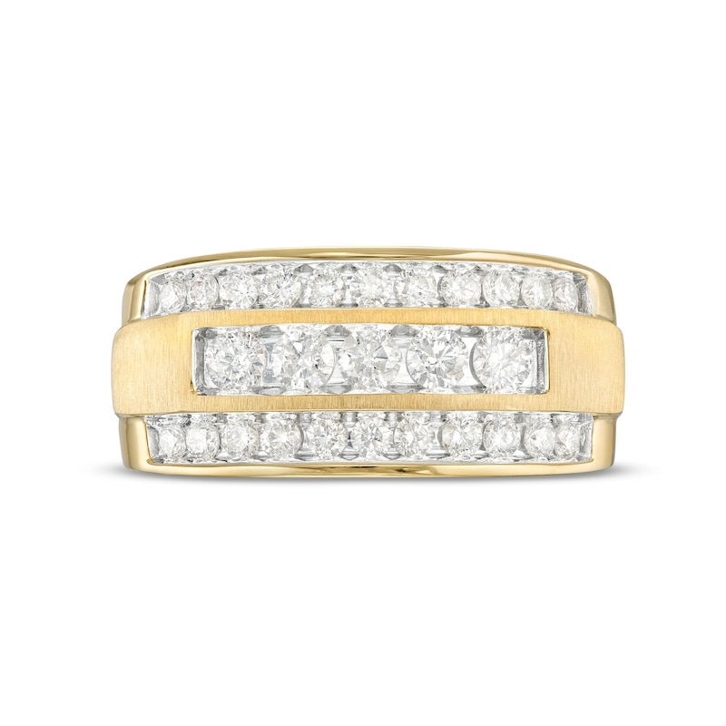 Main Image 4 of 1 CT. T.W. Diamond Raised Five Stone Ring in 10K Gold
