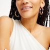 Thumbnail Image 2 of Flat 35.0mm Hoop Earrings in Hollow 14K Gold