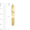 Thumbnail Image 3 of Flat 35.0mm Hoop Earrings in Hollow 14K Gold
