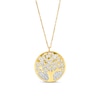 Thumbnail Image 1 of Tree of Life Disc Pendant in 10K Two-Tone Gold