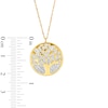 Thumbnail Image 3 of Tree of Life Disc Pendant in 10K Two-Tone Gold
