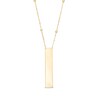 Thumbnail Image 1 of Linear Bar Saturn Chain Necklace in 10K Gold