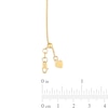 Thumbnail Image 3 of Adjustable 1.1mm Popcorn Chain Necklace in Hollow 14K Gold - 22"