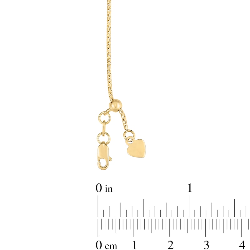 Main Image 3 of Adjustable 1.1mm Popcorn Chain Necklace in Hollow 14K Gold - 22"