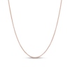 Thumbnail Image 0 of 1.1mm Popcorn Chain Necklace in Hollow 14K Rose Gold - 22"