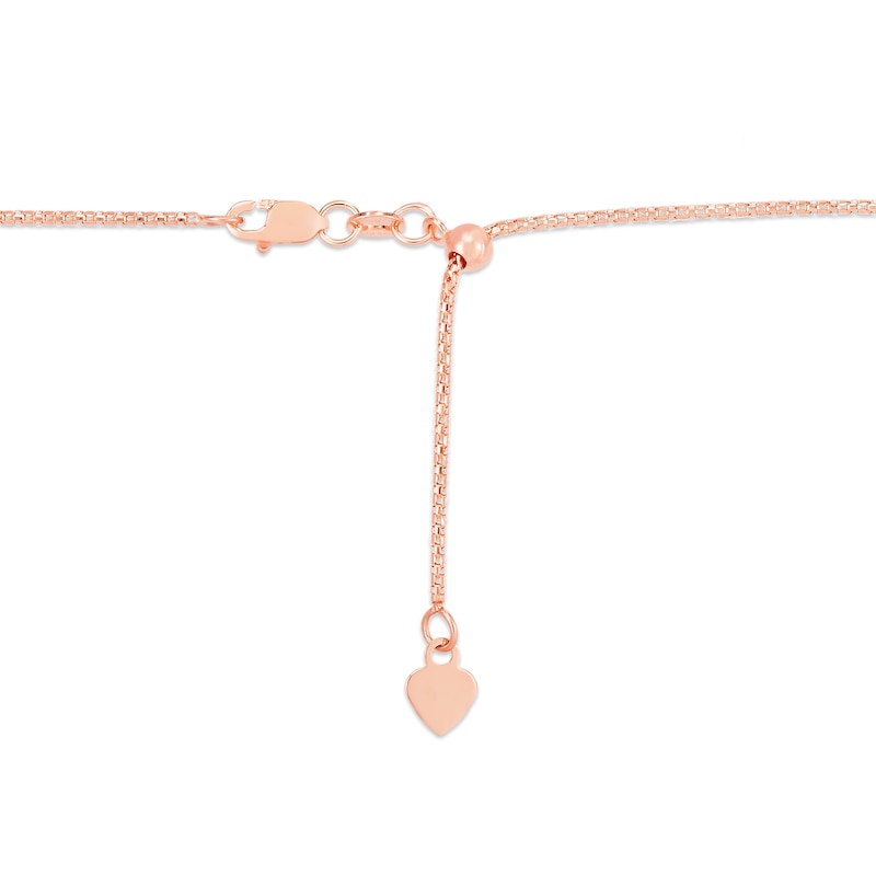 1.1mm Popcorn Chain Necklace in Hollow 14K Rose Gold - 22"