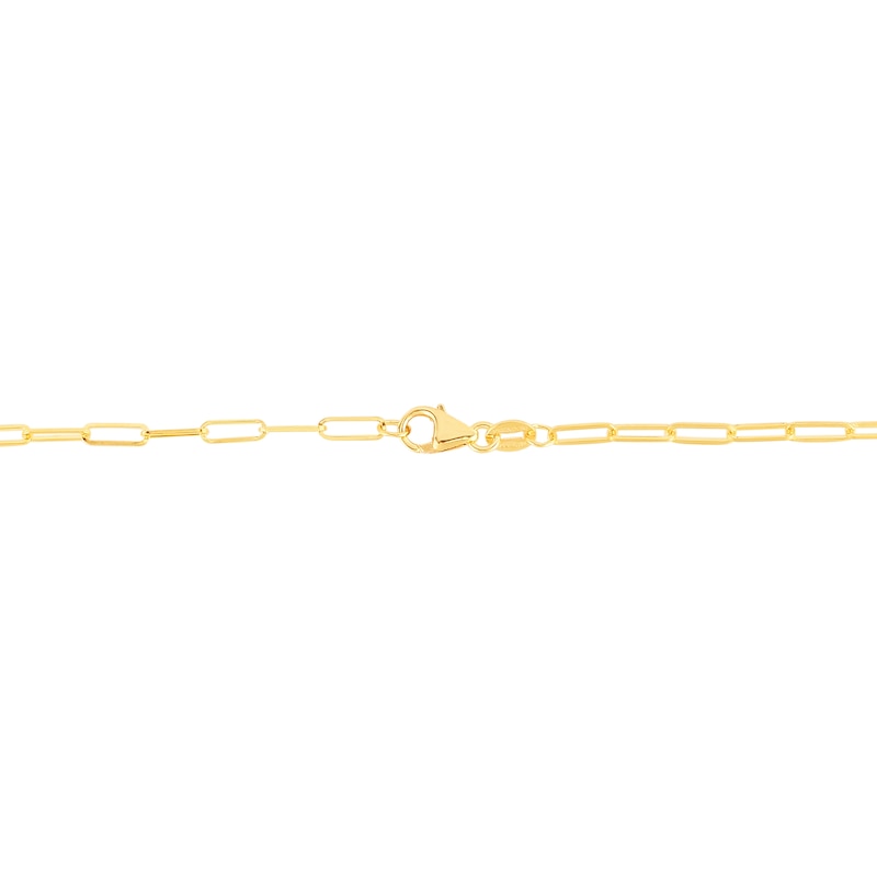 Main Image 2 of 2.1mm Paper Clip Chain Necklace in Hollow 14K Gold - 20"