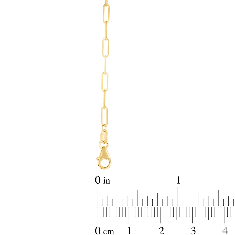 Main Image 3 of 2.1mm Paper Clip Chain Necklace in Hollow 14K Gold - 20"