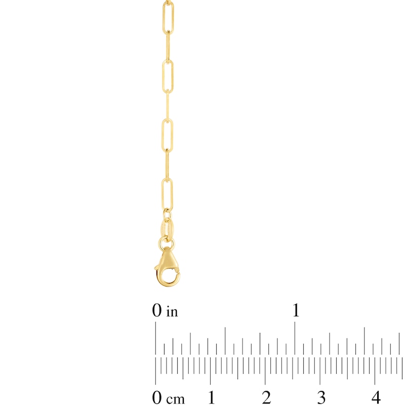 Main Image 3 of 2.1mm Paper Clip Chain Necklace in Hollow 14K Gold - 24"