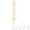 Thumbnail Image 2 of 6.1mm Paper Clip Chain Necklace in Hollow 14K Gold - 18"