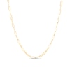 Thumbnail Image 1 of 3.2mm Paper Clip Chain Necklace in Hollow 14K Gold - 16.25"
