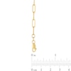 Thumbnail Image 3 of 3.2mm Paper Clip Chain Necklace in Hollow 14K Gold - 16.25"
