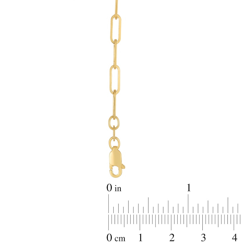 Main Image 3 of 3.2mm Paper Clip Chain Necklace in Hollow 14K Gold - 16.25"