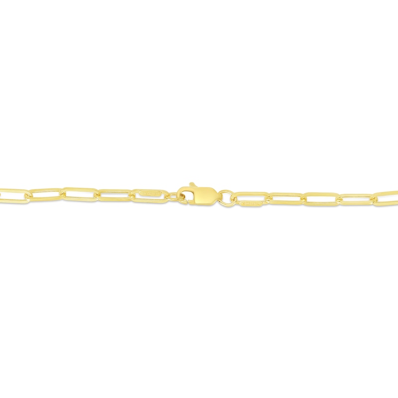 Main Image 2 of 3.2mm Paper Clip Chain Necklace in Hollow 14K Gold - 18"