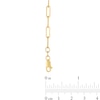 Thumbnail Image 3 of 3.2mm Paper Clip Chain Necklace in Hollow 14K Gold - 18"