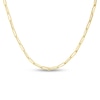 4.2mm Paper Clip Chain Necklace in Hollow 14K Gold - 18"