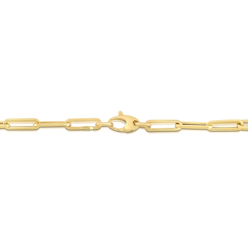 Main Image 2 of 4.2mm Paper Clip Chain Necklace in Hollow 14K Gold - 18"