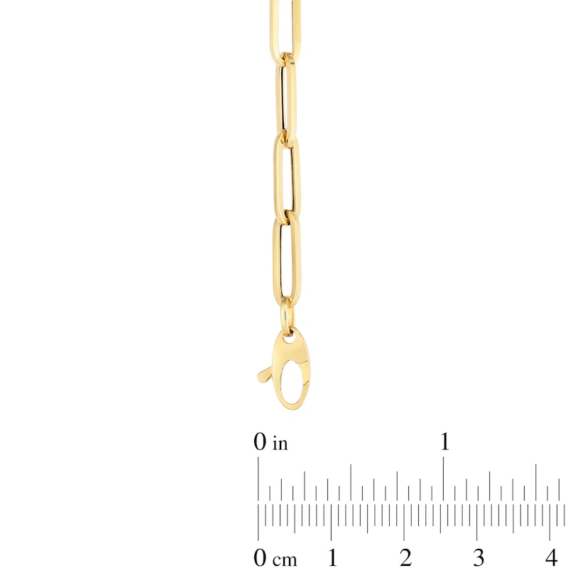 Main Image 3 of 4.2mm Paper Clip Chain Necklace in Hollow 14K Gold - 18"