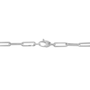 Thumbnail Image 1 of 4.2mm Paper Clip Chain Bracelet in Hollow 14K White Gold - 7.5"