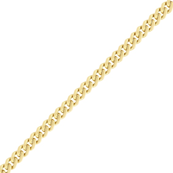 9.5mm Cuban Curb Chain Bracelet in Hollow 14K Gold - 8.5"