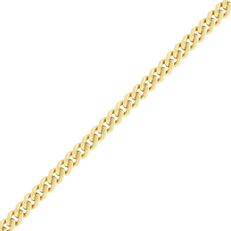 Main Image 1 of 9.5mm Cuban Curb Chain Bracelet in Hollow 14K Gold - 8.5"