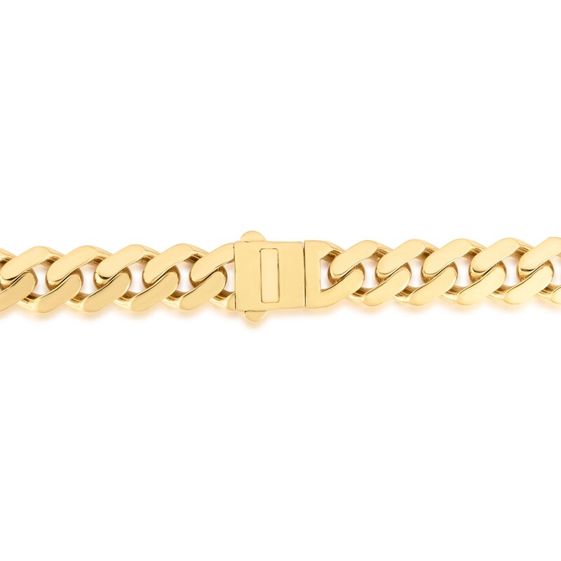 Main Image 2 of 9.5mm Cuban Curb Chain Bracelet in Hollow 14K Gold - 8.5"