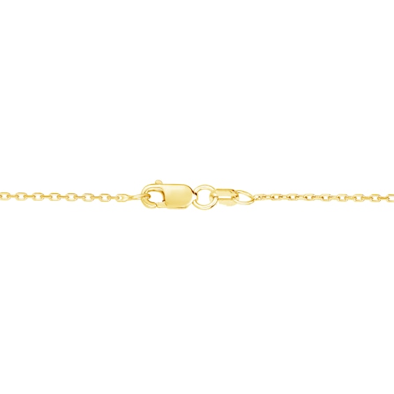 Puffed Heart Necklace in 14K Gold