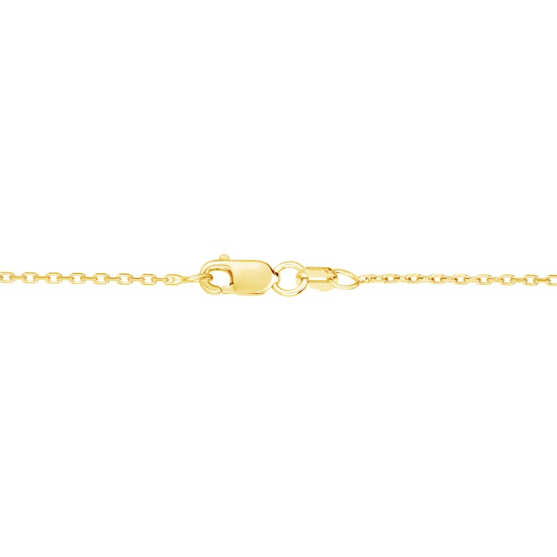 Main Image 3 of Puffed Heart Necklace in 14K Gold