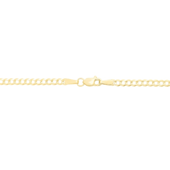 2.6mm Curb Chain Anklet in 14K Gold - 10"