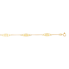 Geometric Infinity Station Anklet in 14K Gold - 10"