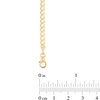 Thumbnail Image 3 of Heart 3.4mm Curb Chain Bracelet in 14K Gold - 7.0"