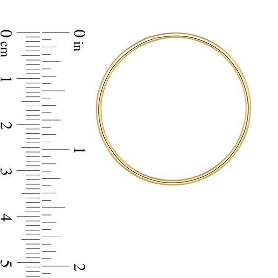 30.0mm Endless Hoop Earrings in 14K Gold
