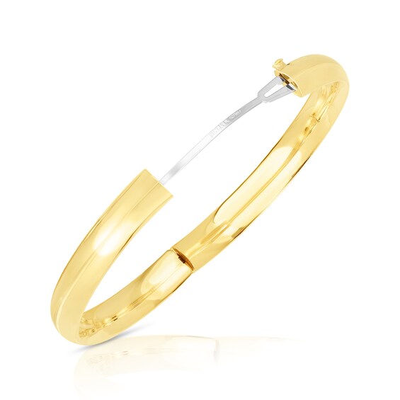 Polished 8.0mm Bangle in 14K Gold