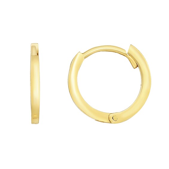 11.5mm Huggie Hoop Earrings in 14K Gold