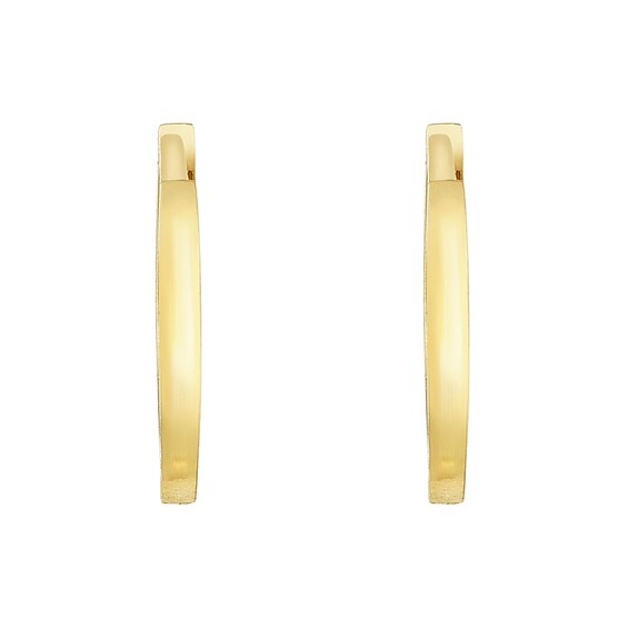 11.5mm Huggie Hoop Earrings in 14K Gold
