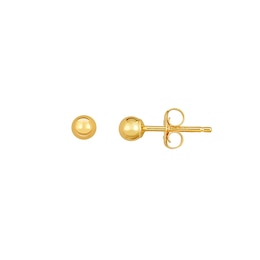 Polished 4.0mm Ball Stud Earrings in 14K Gold